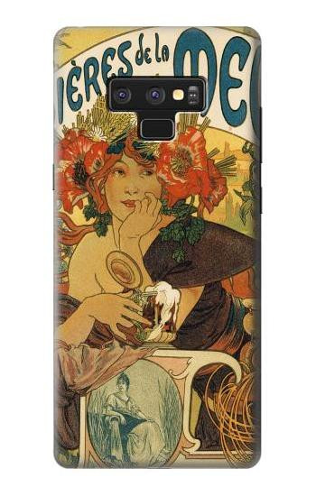 S2740 Alphonse Mucha Bieres De La Muse Hülle Schutzhülle Taschen für Note 9 Samsung Galaxy Note9