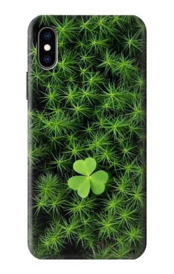 S0358 Clover Lucky Leaf Hülle Schutzhülle Taschen für iPhone X, iPhone XS