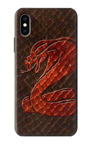 S0663 Cobra Snake Skin Hülle Schutzhülle Taschen für iPhone X, iPhone XS