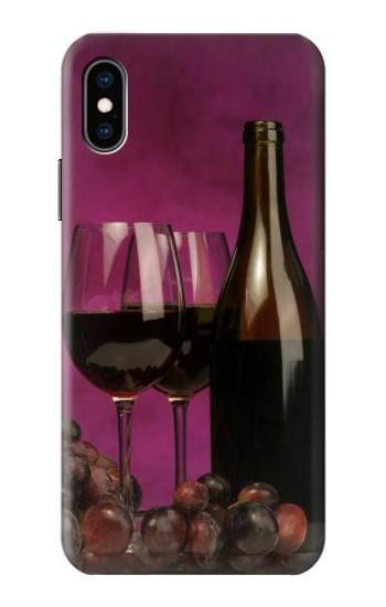 S0910 Red Wine Hülle Schutzhülle Taschen für iPhone X, iPhone XS