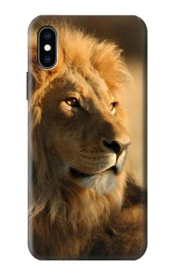 S1046 Lion King of Forest Hülle Schutzhülle Taschen für iPhone X, iPhone XS