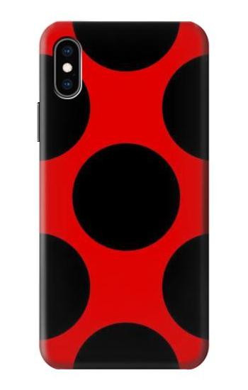 S1829 Ladybugs Dot Pattern Hülle Schutzhülle Taschen für iPhone X, iPhone XS