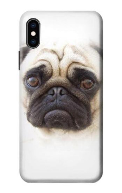 S1852 Pug Dog Hülle Schutzhülle Taschen für iPhone X, iPhone XS