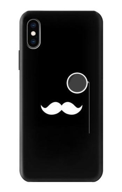 S1946 Sir Mustache Minimalism Hülle Schutzhülle Taschen für iPhone X, iPhone XS