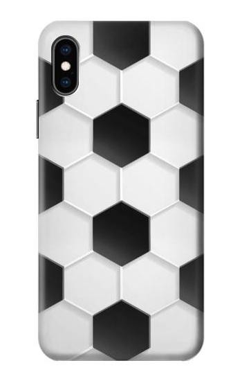 S2061 Football Soccer Pattern Hülle Schutzhülle Taschen für iPhone X, iPhone XS