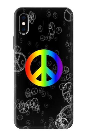 S2356 Peace Sign Hülle Schutzhülle Taschen für iPhone X, iPhone XS
