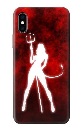 S2455 Sexy Devil Girl Hülle Schutzhülle Taschen für iPhone X, iPhone XS