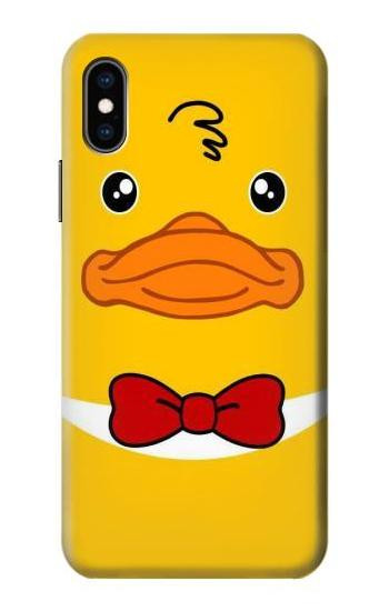 S2760 Yellow Duck Tuxedo Cartoon Hülle Schutzhülle Taschen für iPhone X, iPhone XS