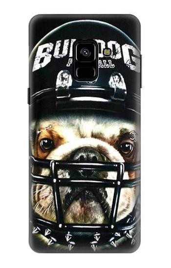S0098 Bulldog American Football Hülle Schutzhülle Taschen für Samsung Galaxy A8 (2018)