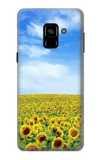 S0232 Sunflower Hülle Schutzhülle Taschen für Samsung Galaxy A8 (2018)