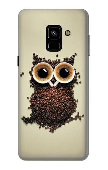S0360 Coffee Owl Hülle Schutzhülle Taschen für Samsung Galaxy A8 (2018)