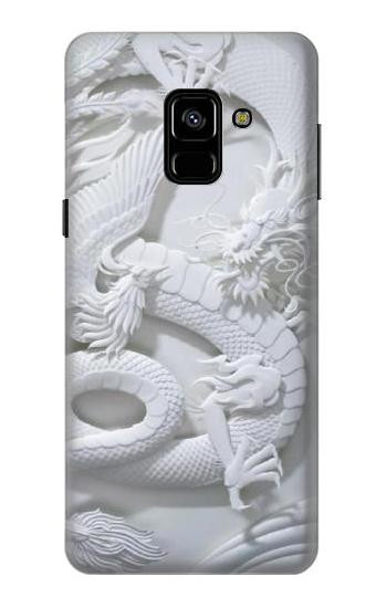 S0386 Dragon Carving Hülle Schutzhülle Taschen für Samsung Galaxy A8 (2018)