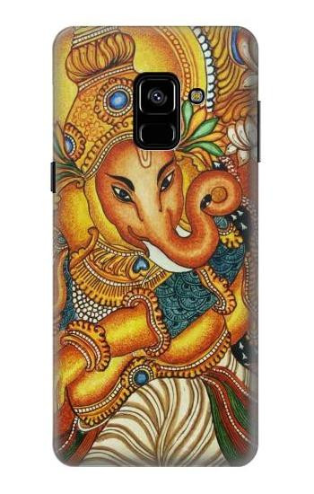 S0440 Hindu God Ganesha Hülle Schutzhülle Taschen für Samsung Galaxy A8 (2018)