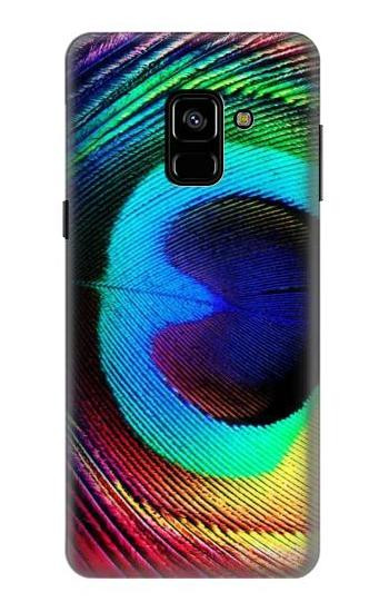 S0511 Peacock Hülle Schutzhülle Taschen für Samsung Galaxy A8 (2018)