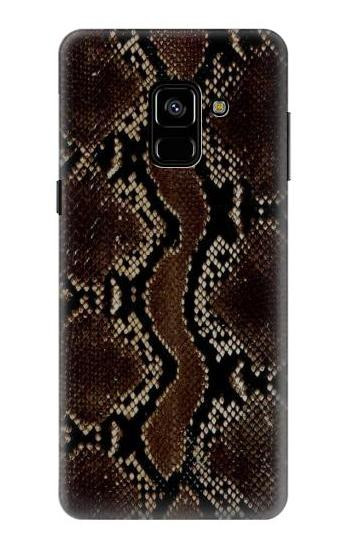 S0553 Snake Skin Hülle Schutzhülle Taschen für Samsung Galaxy A8 (2018)