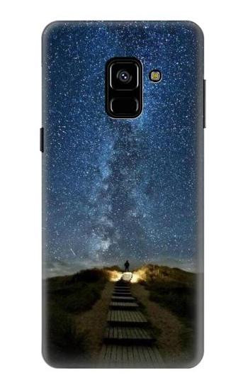 S0734 Stairway to Heaven Iceland Hülle Schutzhülle Taschen für Samsung Galaxy A8 (2018)