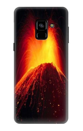 S0745 Volcano Lava Hülle Schutzhülle Taschen für Samsung Galaxy A8 (2018)