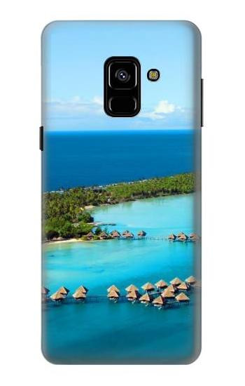 S0844 Bora Bora Island Hülle Schutzhülle Taschen für Samsung Galaxy A8 (2018)