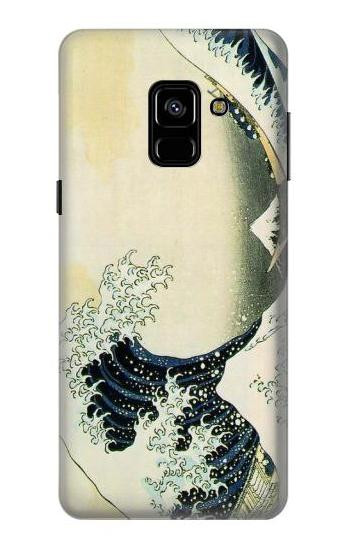 S1040 Hokusai The Great Wave of Kanagawa Hülle Schutzhülle Taschen für Samsung Galaxy A8 (2018)
