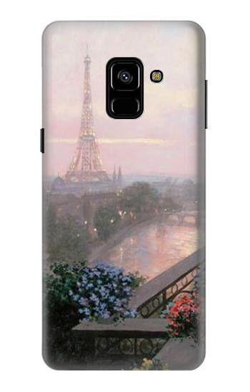 S1443 Terrace in Paris Eifel Hülle Schutzhülle Taschen für Samsung Galaxy A8 (2018)