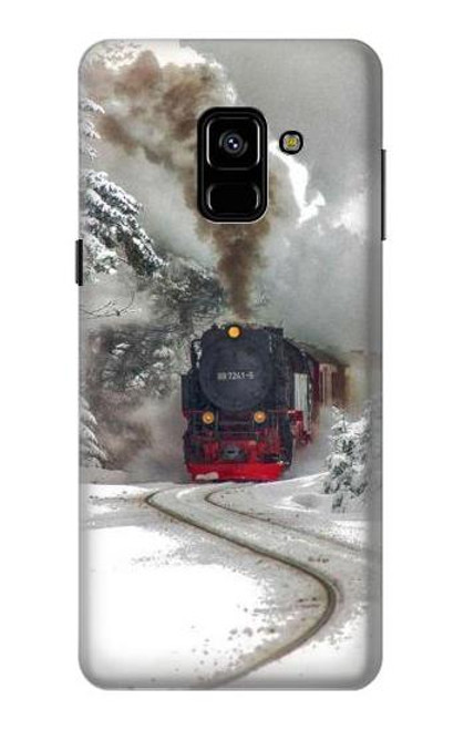 S1509 Steam Train Hülle Schutzhülle Taschen für Samsung Galaxy A8 (2018)