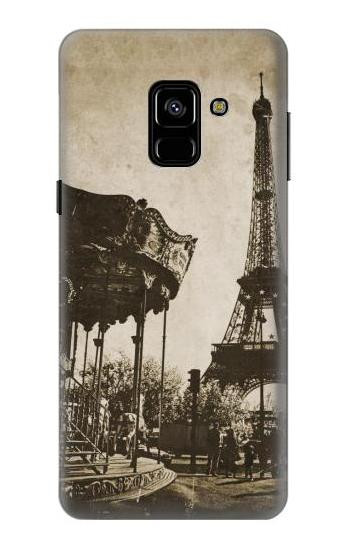 S2174 Eiffel Tower Vintage Paris Hülle Schutzhülle Taschen für Samsung Galaxy A8 (2018)