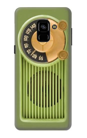 S2656 Vintage Bakelite Radio Green Hülle Schutzhülle Taschen für Samsung Galaxy A8 (2018)