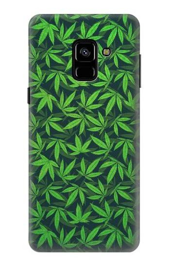 S2666 Marijuana Pattern Hülle Schutzhülle Taschen für Samsung Galaxy A8 (2018)
