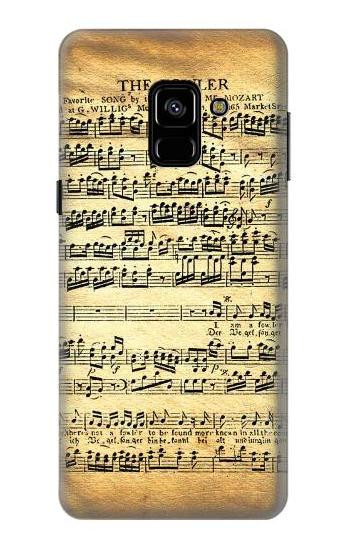 S2667 The Fowler Mozart Music Sheet Hülle Schutzhülle Taschen für Samsung Galaxy A8 (2018)