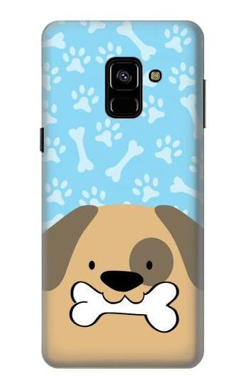 S2669 Cute Dog Paws Bones Cartoon Hülle Schutzhülle Taschen für Samsung Galaxy A8 (2018)