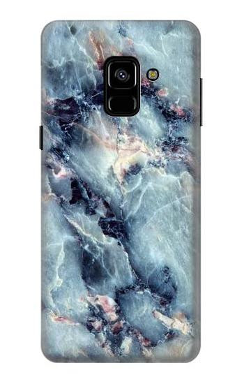 S2689 Blue Marble Texture Graphic Printed Hülle Schutzhülle Taschen für Samsung Galaxy A8 (2018)