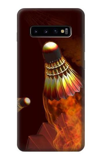 S1239 Badmintons Hülle Schutzhülle Taschen für Samsung Galaxy S10 Plus