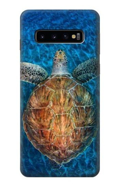 S1249 Blue Sea Turtle Hülle Schutzhülle Taschen für Samsung Galaxy S10