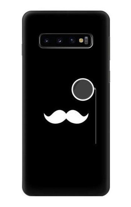 S1946 Sir Mustache Minimalism Hülle Schutzhülle Taschen für Samsung Galaxy S10