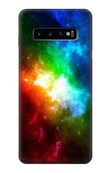 S2312 Colorful Rainbow Space Galaxy Hülle Schutzhülle Taschen für Samsung Galaxy S10