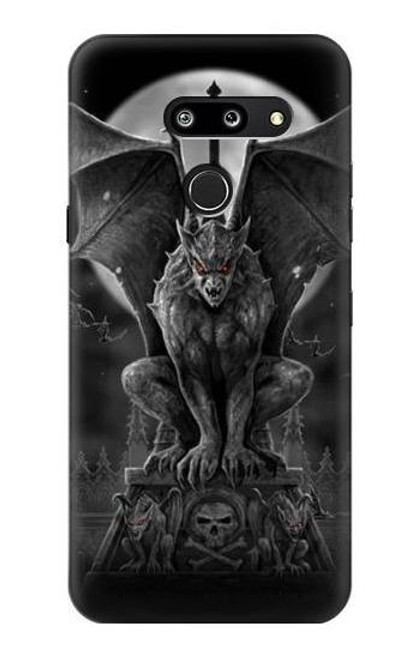 S0850 Gargoyle Devil Demon Hülle Schutzhülle Taschen für LG G8 ThinQ