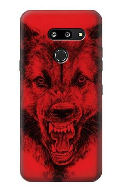 S1090 Red Wolf Hülle Schutzhülle Taschen für LG G8 ThinQ