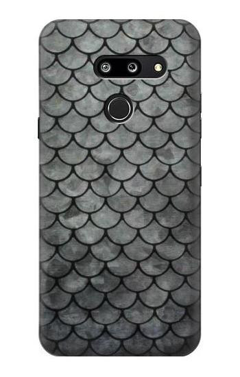 S2950 Silver Fish Scale Hülle Schutzhülle Taschen für LG G8 ThinQ