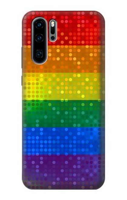 S2683 Rainbow LGBT Pride Flag Hülle Schutzhülle Taschen für Huawei P30 Pro