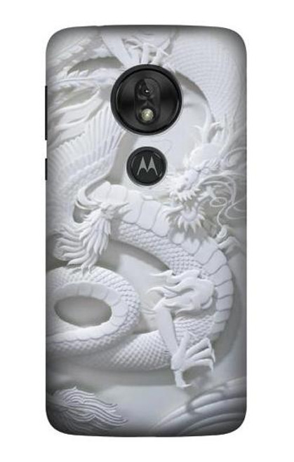 S0386 Dragon Carving Hülle Schutzhülle Taschen für Motorola Moto G7 Play