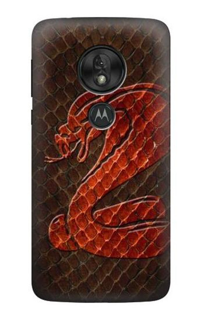 S0663 Cobra Snake Skin Hülle Schutzhülle Taschen für Motorola Moto G7 Play