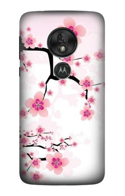 S2359 Plum Blossom Hülle Schutzhülle Taschen für Motorola Moto G7 Play