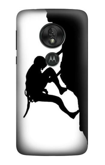 S2407 Mountain Climber Climbing Hülle Schutzhülle Taschen für Motorola Moto G7 Play