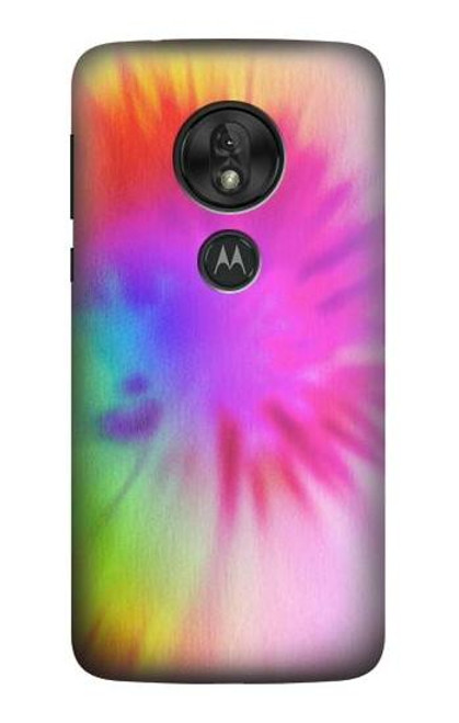 S2488 Tie Dye Color Hülle Schutzhülle Taschen für Motorola Moto G7 Play