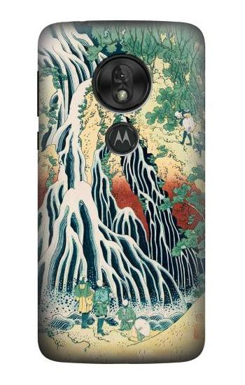 S2491 Hokusai Kirifuri Waterfall at Kurokami Hülle Schutzhülle Taschen für Motorola Moto G7 Play