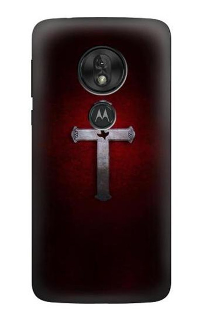 S3160 Christian Cross Hülle Schutzhülle Taschen für Motorola Moto G7 Play