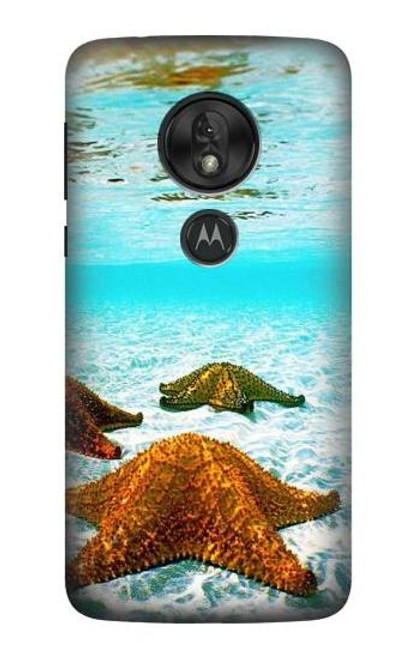 S1679 Starfish Sea Beach Hülle Schutzhülle Taschen für Motorola Moto G7 Power