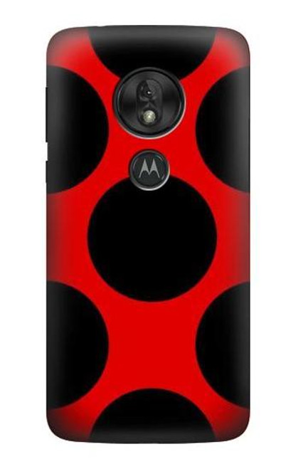 S1829 Ladybugs Dot Pattern Hülle Schutzhülle Taschen für Motorola Moto G7 Power