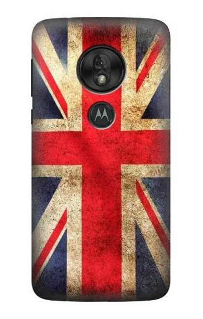 S2303 British UK Vintage Flag Hülle Schutzhülle Taschen für Motorola Moto G7 Power