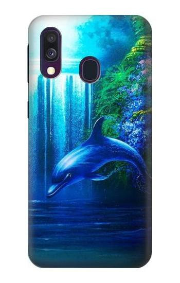 S0385 Dolphin Hülle Schutzhülle Taschen für Samsung Galaxy A40